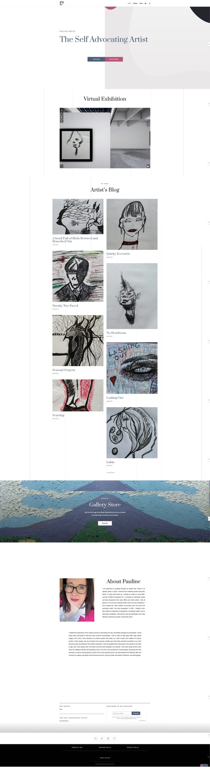 The Self-Advocating Artist home page The Self-Advocating Artist home page